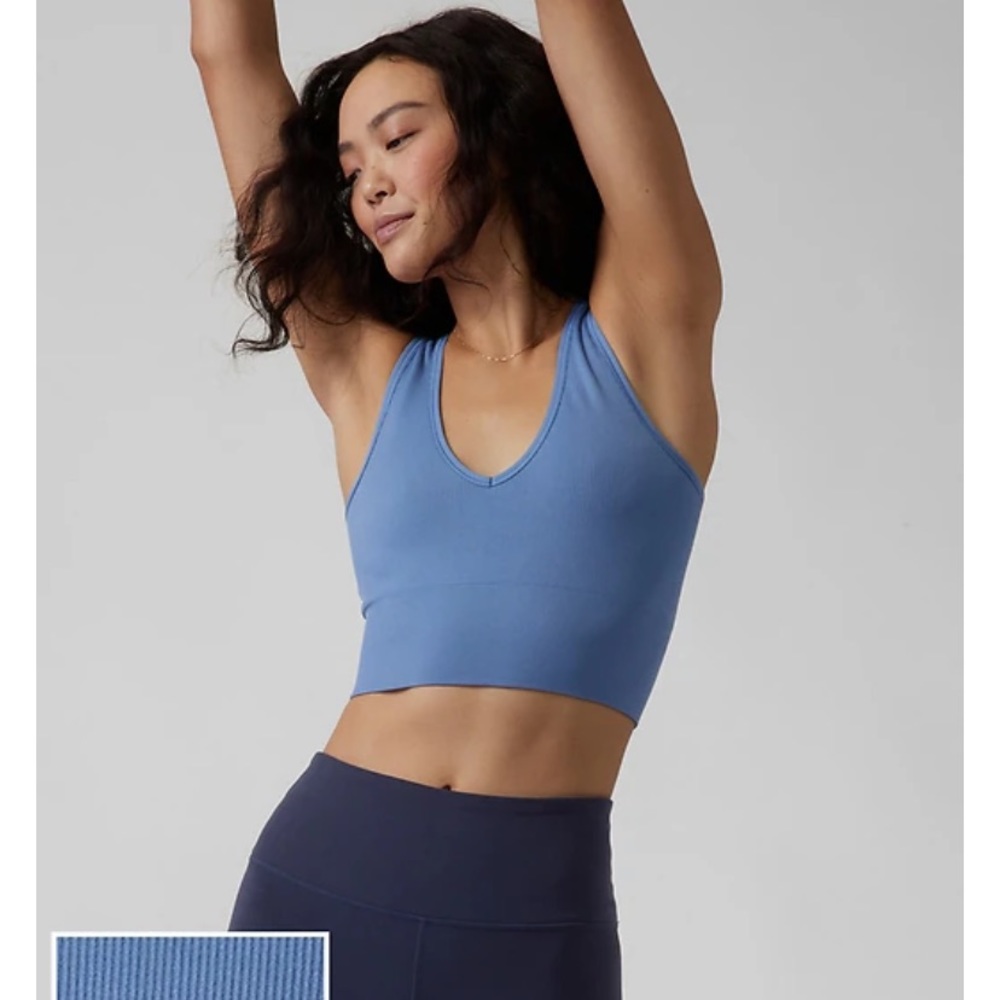 Athleta Aurora Seamless Crop Rib Tank Size XS